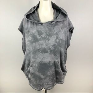 Electric & Rose Tie Dye Oversized Muscle Hoodie